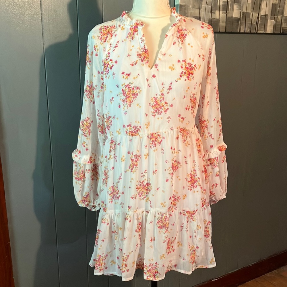 Vince Camuto size xs white sheer dress NWT